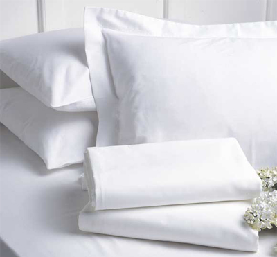 funda de almohada de satén de algodón para juegos de cama de hotel