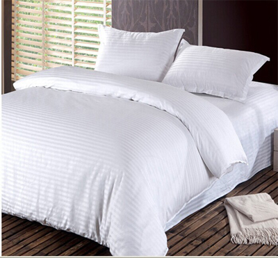 Funda de edredón de rayas de algodón 144T-1000T, ropa de cama de hotel, juegos de cama