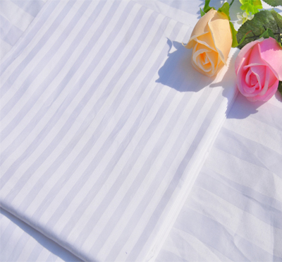 300T 100% cotton 1cm/2cm/3cm satin stripe bedsheet fabric