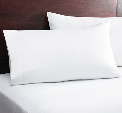 Polycotton sateen hotel bed linen pillowcase