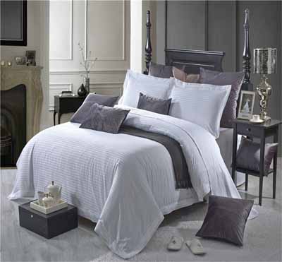 220T-300T dyed cotton stripe home bed linen sets