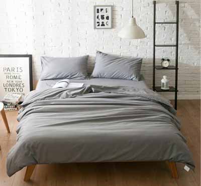 100% cotton plain home bedding sets