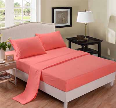 T133-T233 polycotton plain home and hotel bedding set